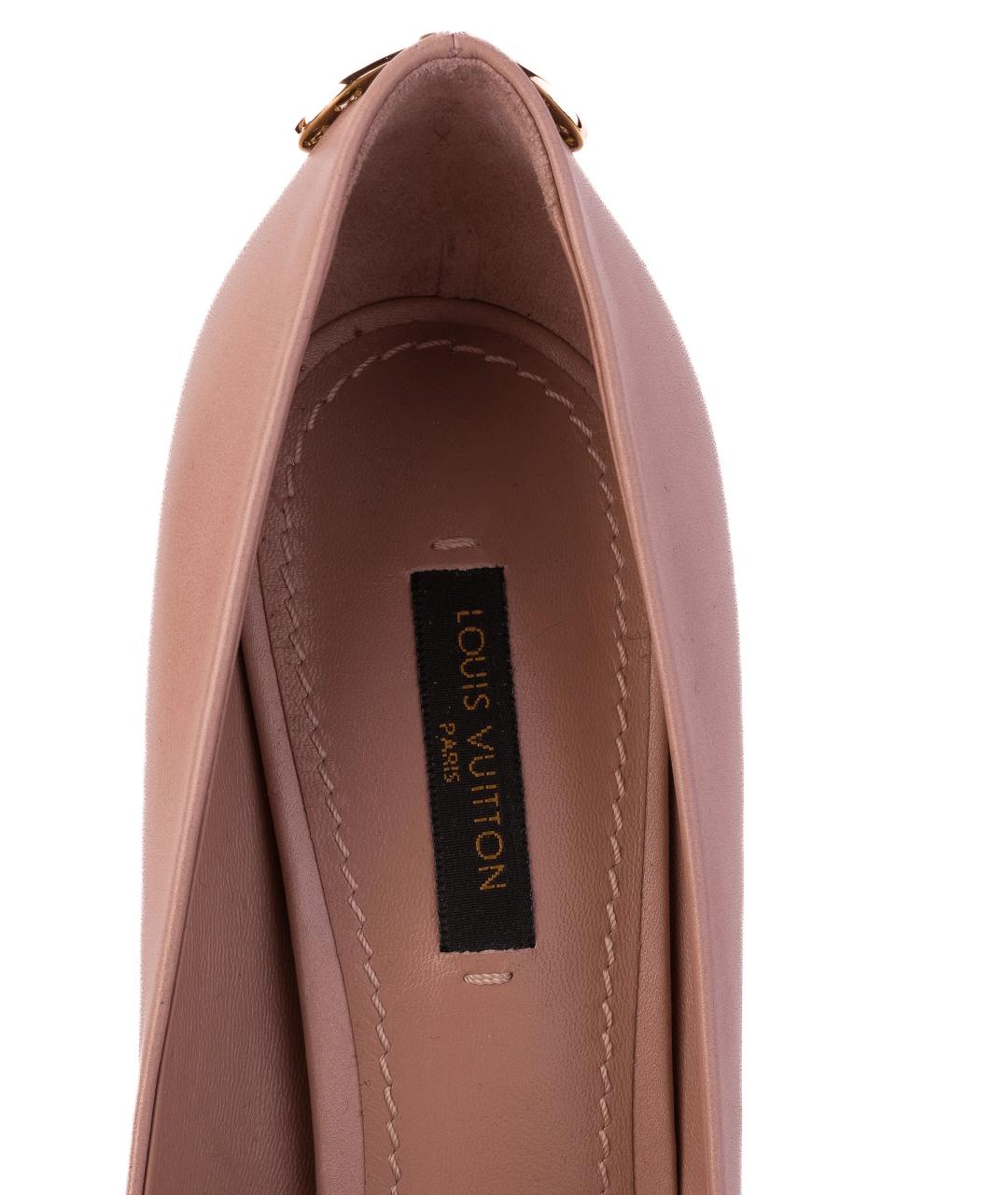 LOUIS VUITTON Бежевые кожаные туфли, фото 2