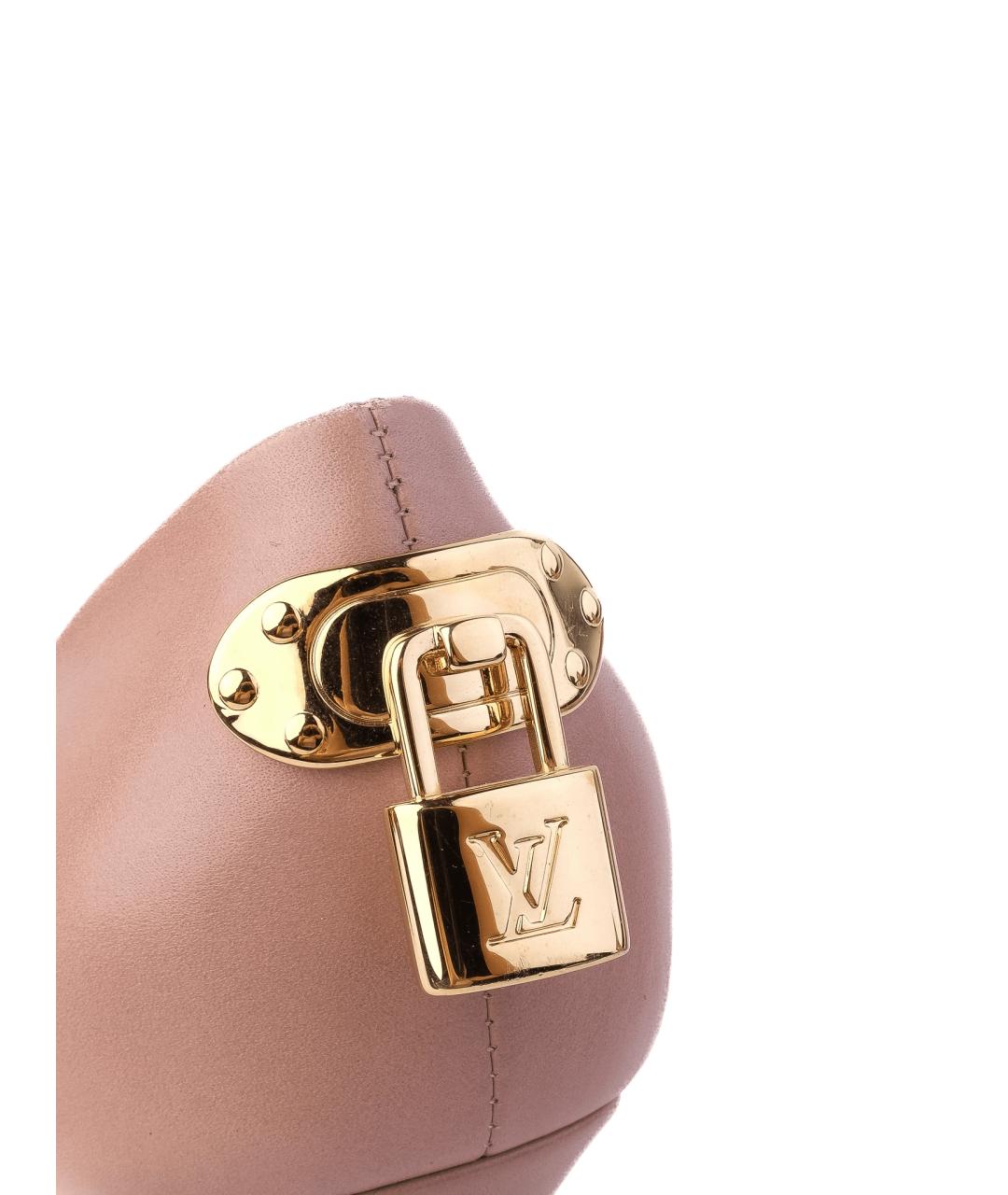 LOUIS VUITTON Бежевые кожаные туфли, фото 4