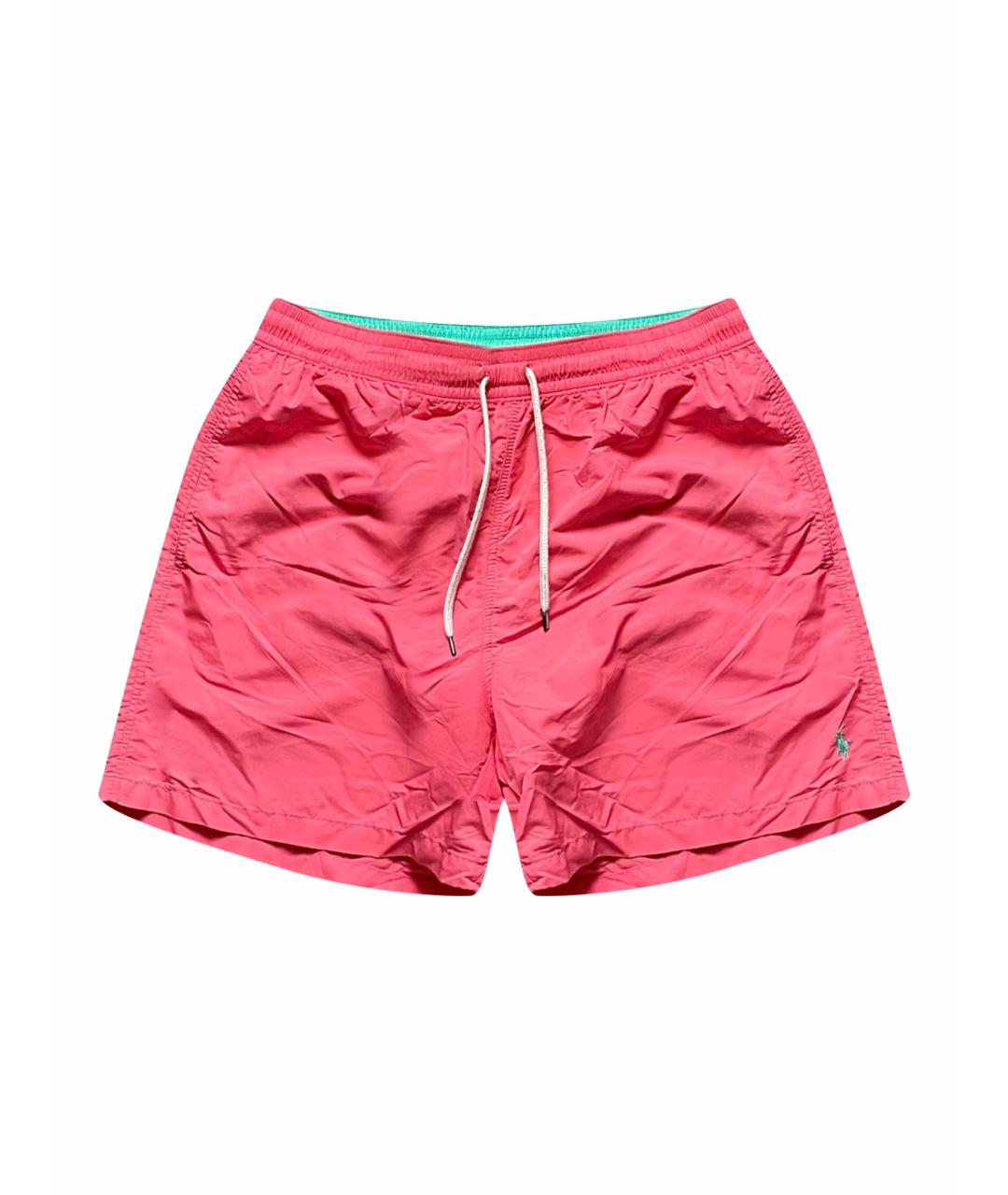 POLO RALPH LAUREN Коралловые полиэстеровые шорты, фото 1