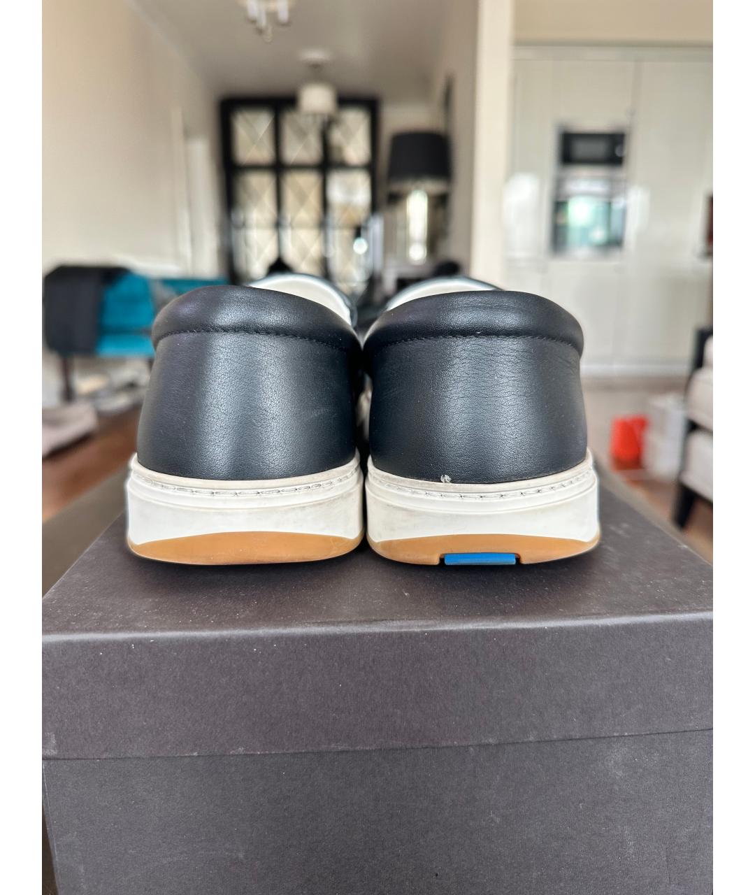 BOTTEGA VENETA Черные кожаные слипоны, фото 4