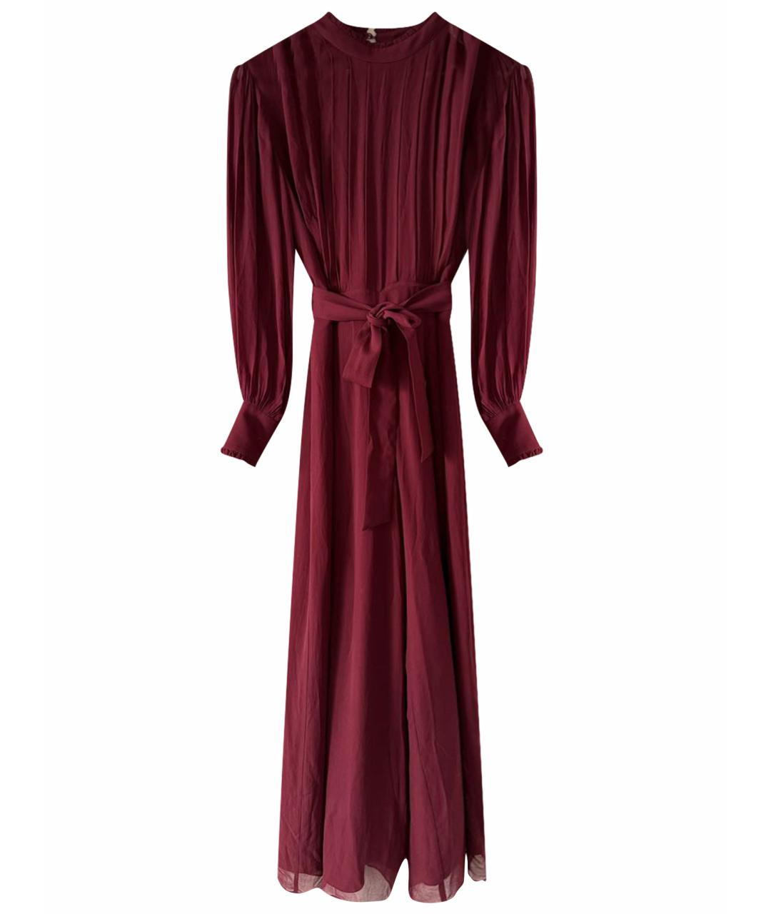 TWIN-SET Бордовый вискозный комбинезон, фото 1