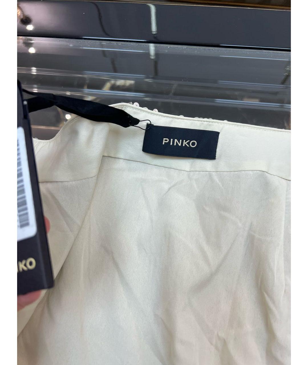 PINKO Серебряная юбка мини, фото 7