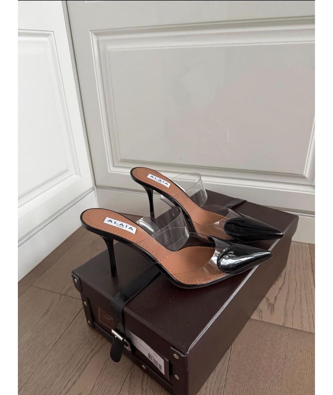 ALAIA Черные туфли из лакированной кожи, фото 4
