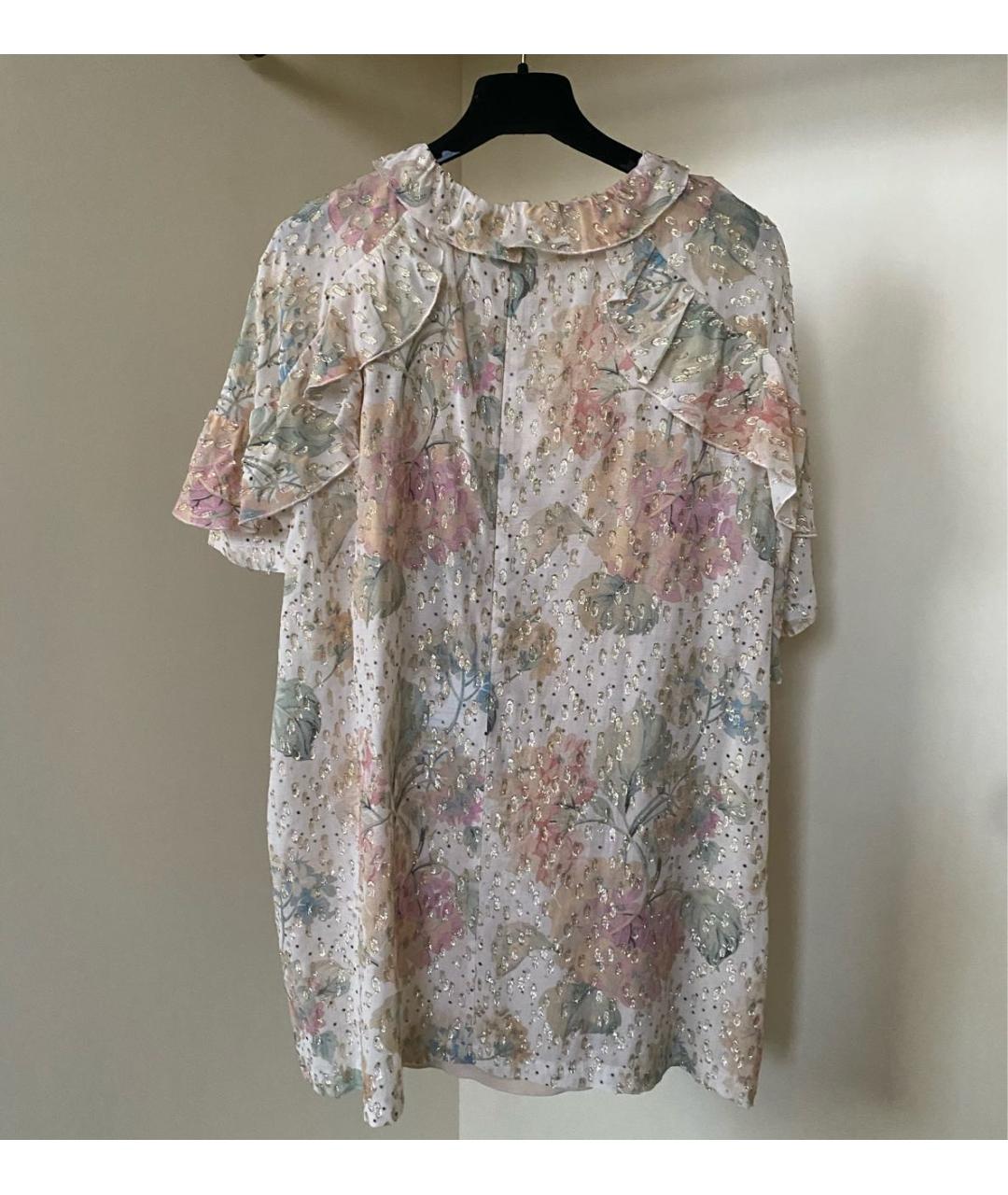 RED VALENTINO Розовая вискозная блузы, фото 7