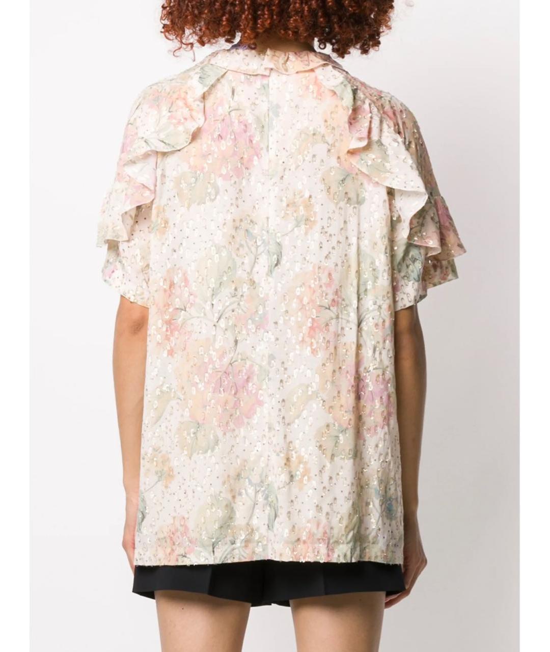 RED VALENTINO Розовая вискозная блузы, фото 3