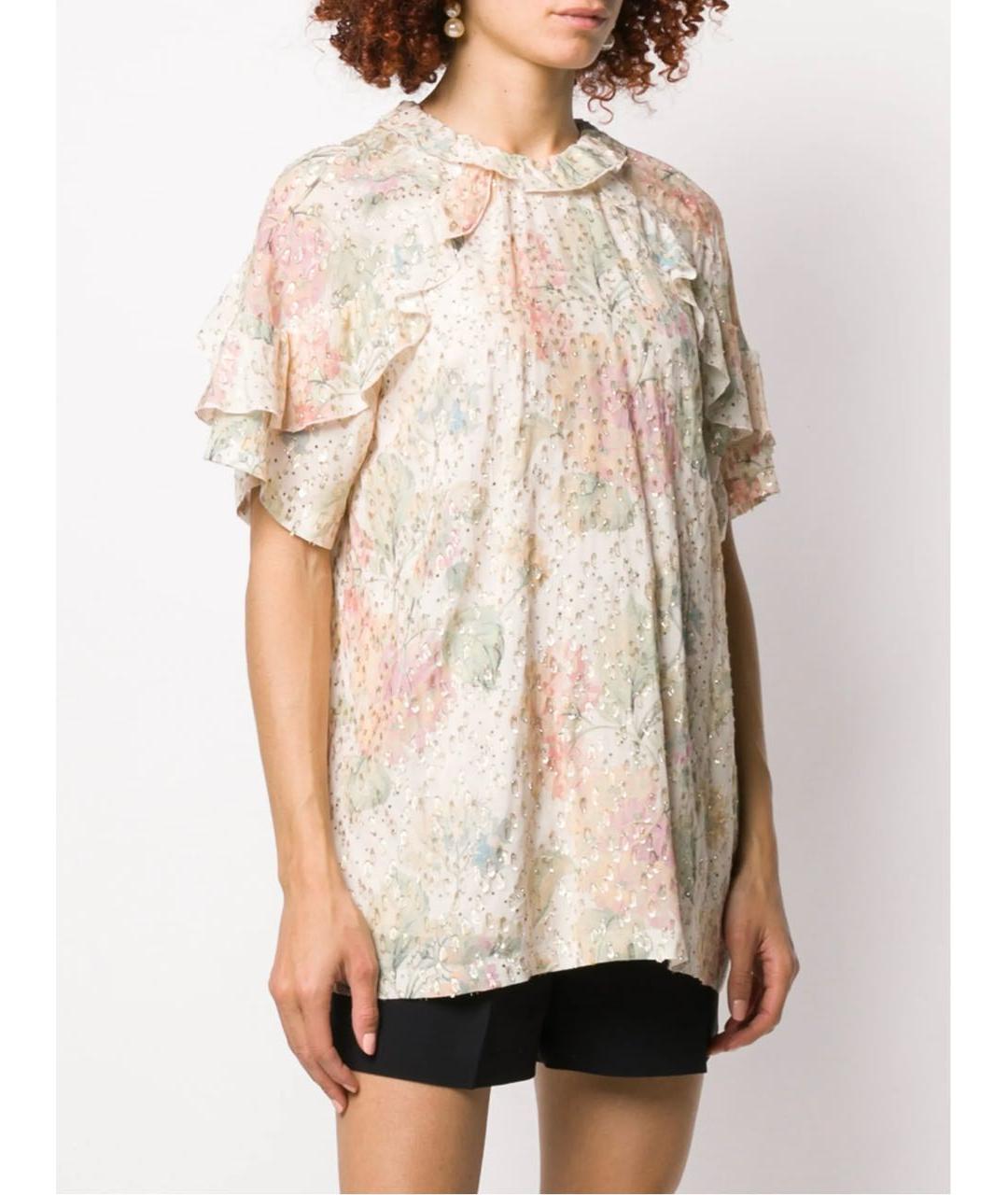 RED VALENTINO Розовая вискозная блузы, фото 2