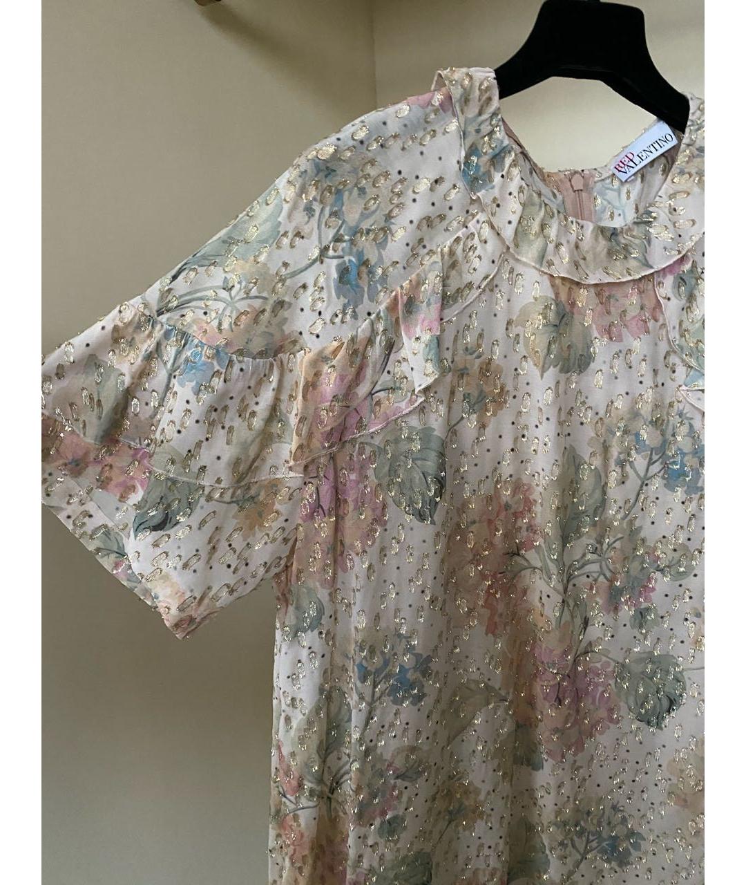 RED VALENTINO Розовая вискозная блузы, фото 6