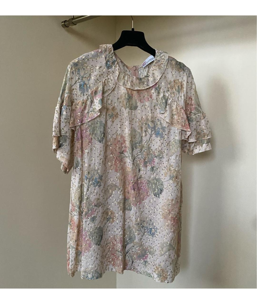 RED VALENTINO Розовая вискозная блузы, фото 5