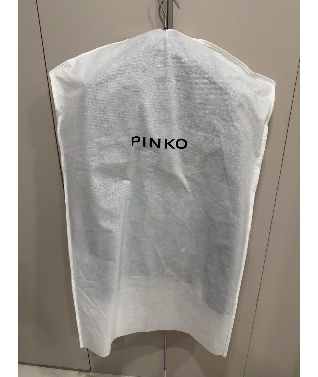 PINKO Черная кожаная куртка, фото 7