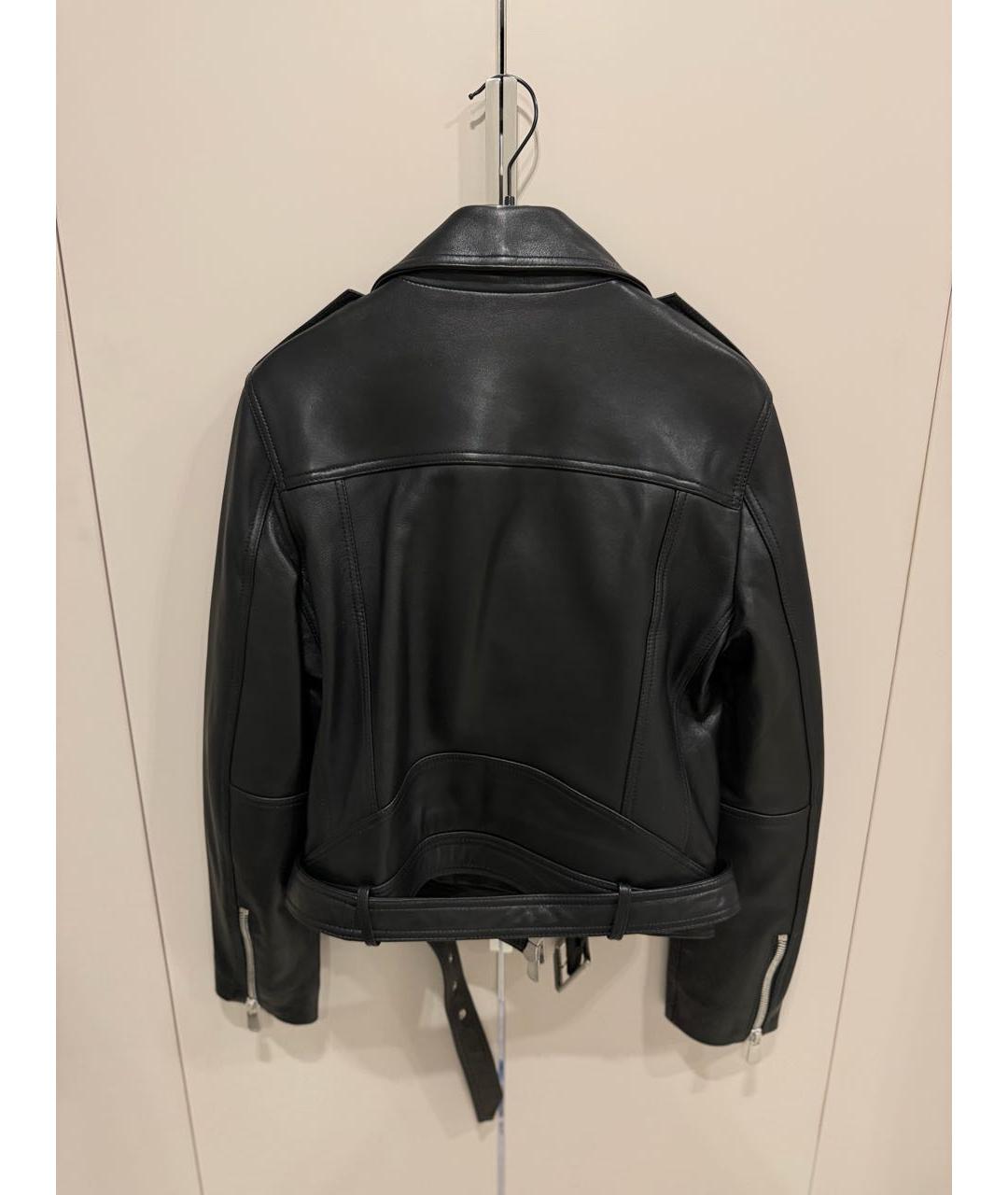 PINKO Черная кожаная куртка, фото 6
