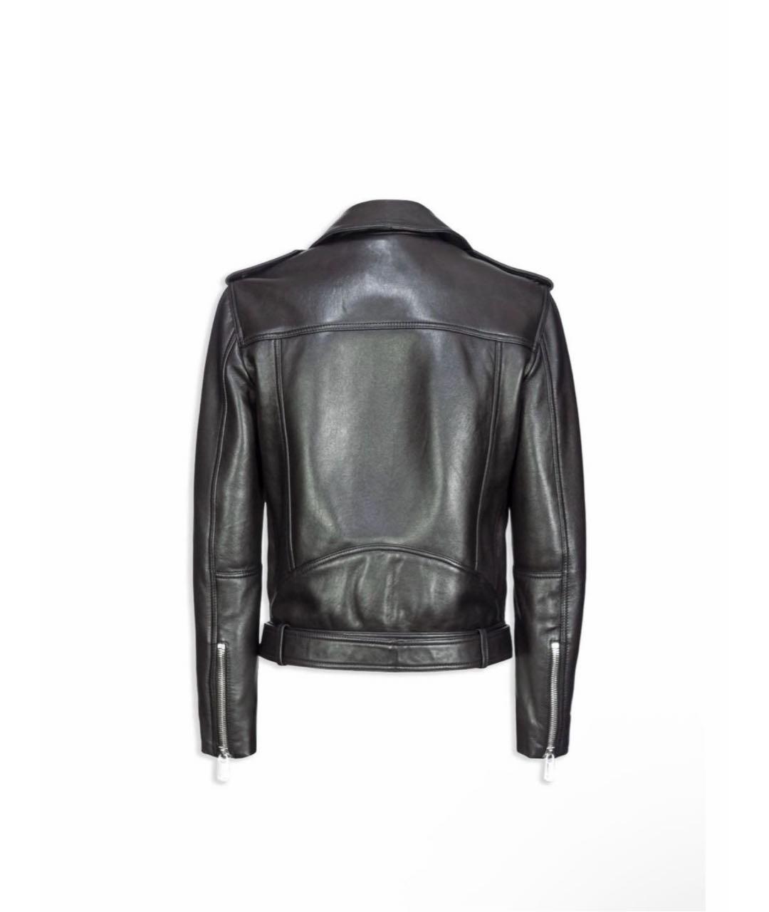 PINKO Черная кожаная куртка, фото 2