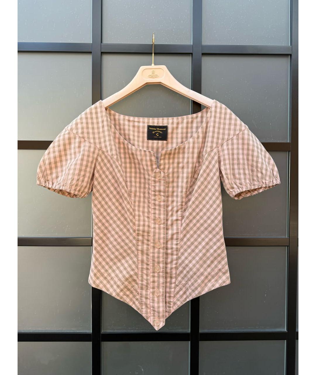 VIVIENNE WESTWOOD Розовая хлопковая блузы, фото 6