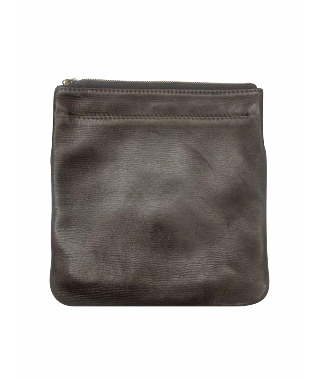 LOUIS VUITTON Коричневая кожаная сумка на плечо, фото 1