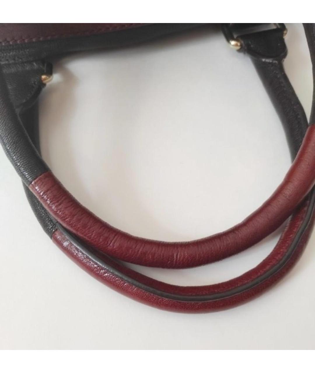 ETRO Хаки кожаная сумка с короткими ручками, фото 5