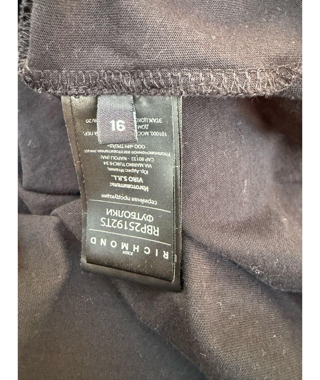 JOHN RICHMOND Черный хлопковый комплект, фото 6