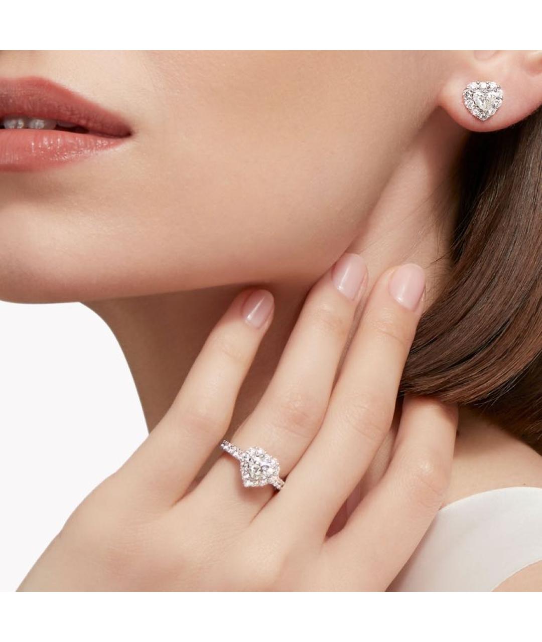 GRAFF Серебряные платиновые серьги, фото 2