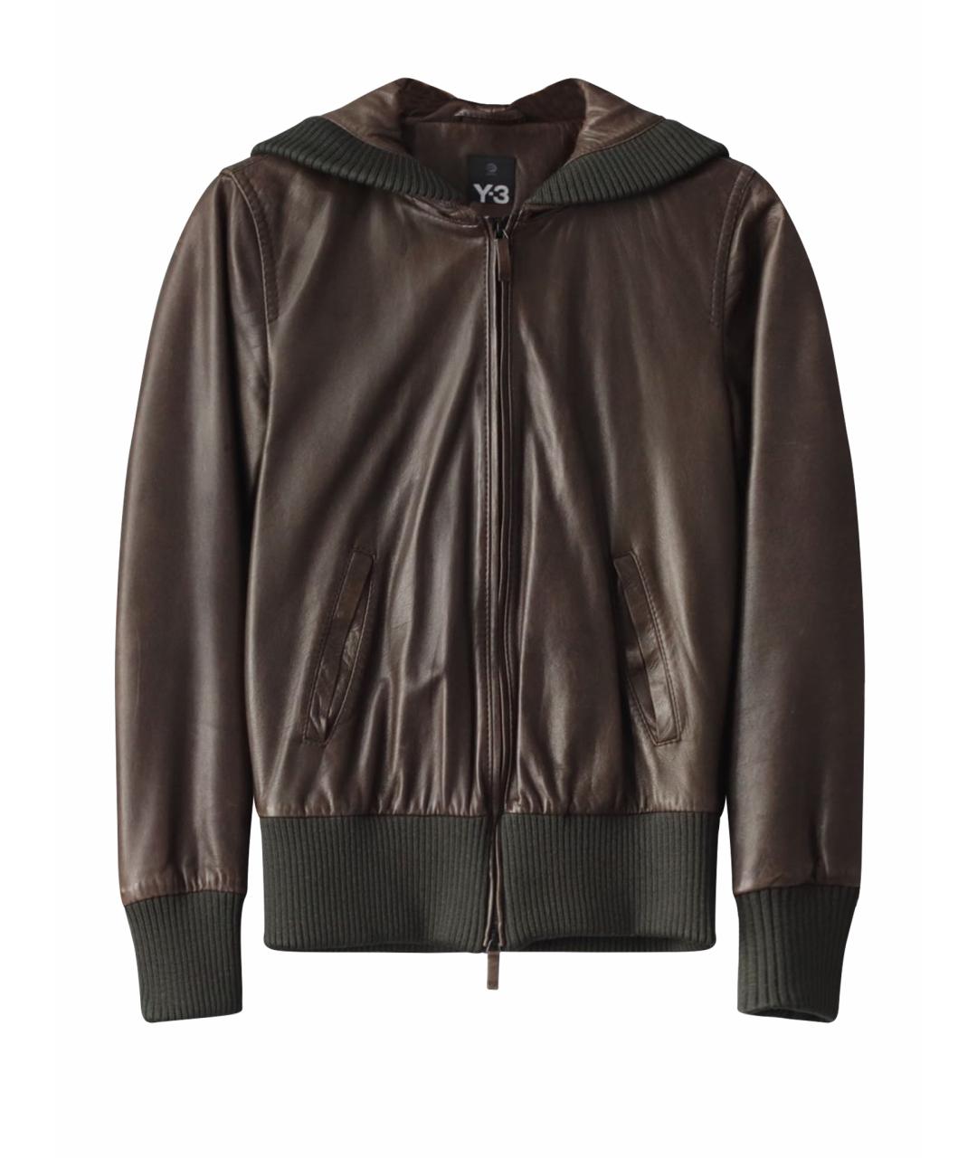 YOHJI YAMAMOTO Хаки кожаная куртка, фото 1