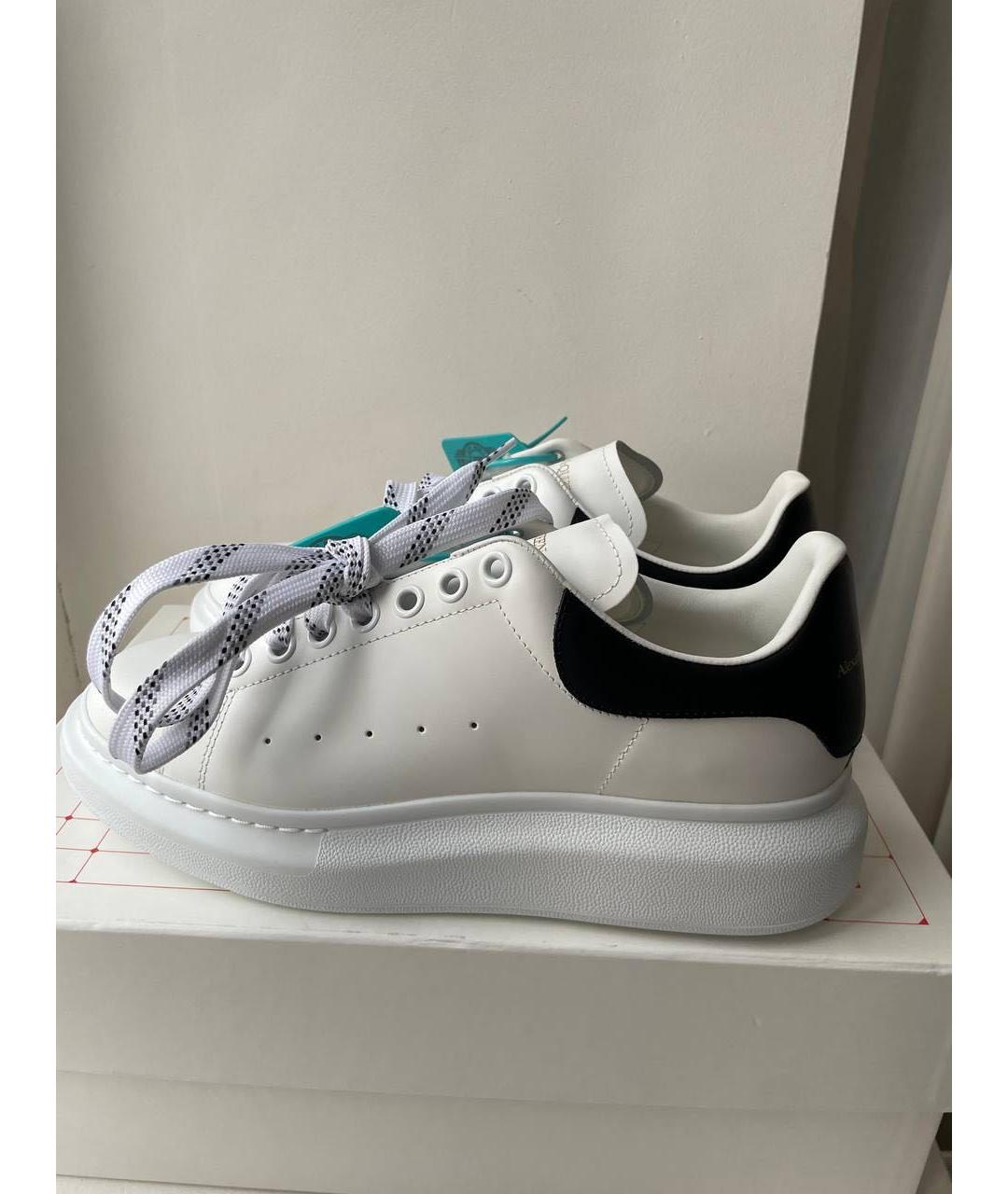 ALEXANDER MCQUEEN Белые кожаные кеды, фото 7