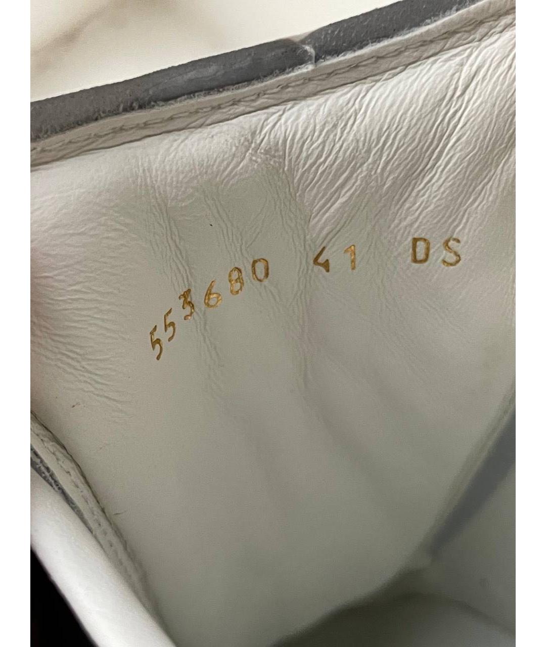 ALEXANDER MCQUEEN Белые кожаные кеды, фото 5