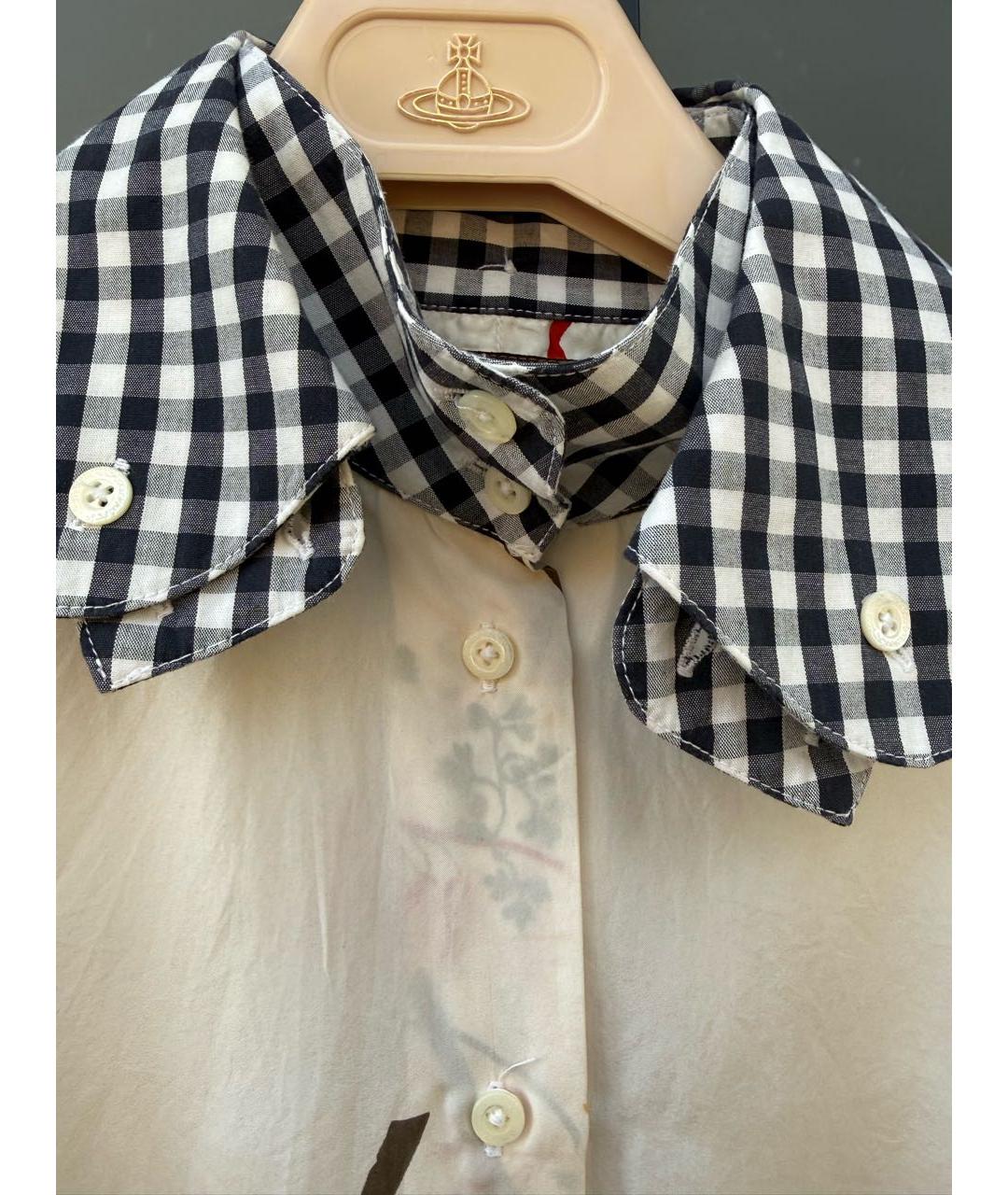 VIVIENNE WESTWOOD Белая шелковая рубашка, фото 5