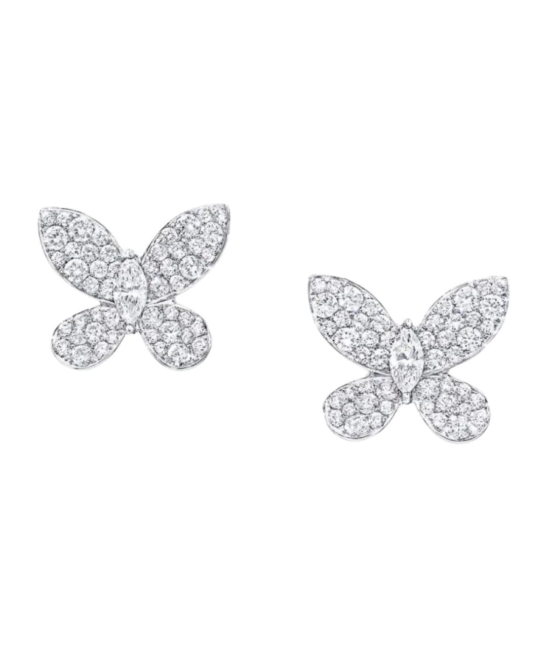 GRAFF Серебряные платиновые серьги, фото 1