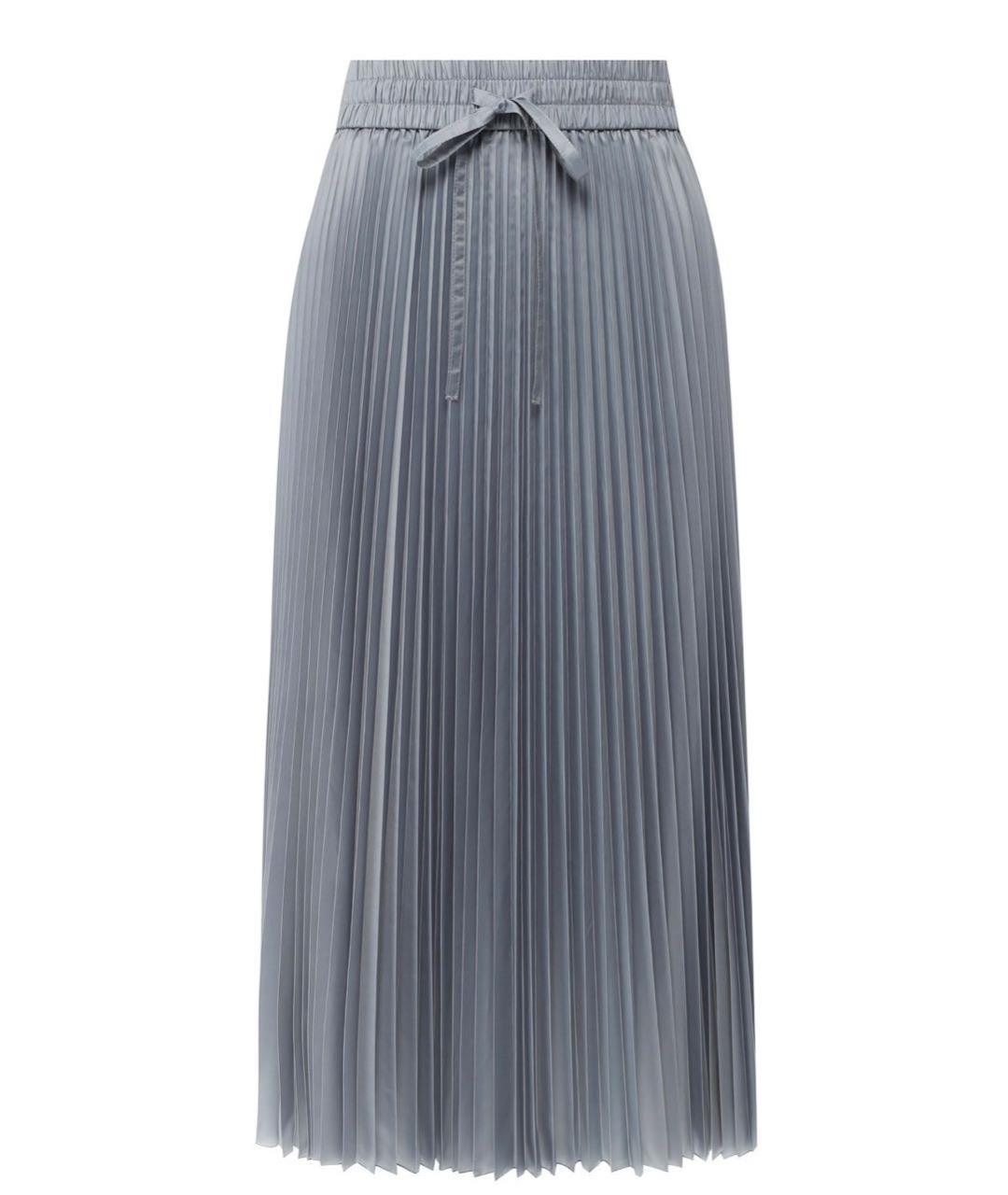 RED VALENTINO Серая полиэстеровая юбка миди, фото 1