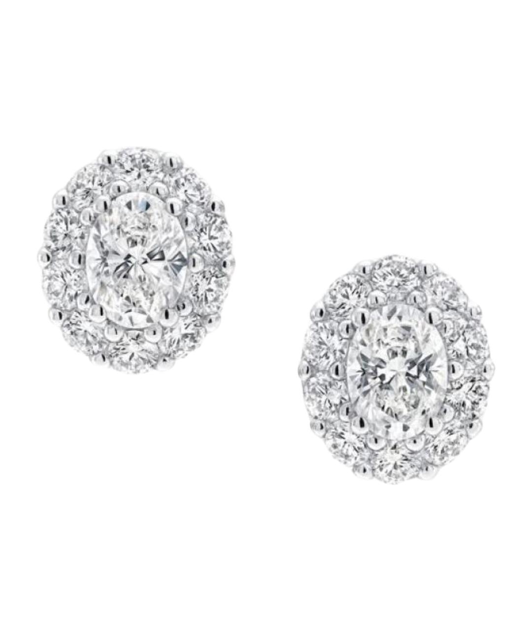 GRAFF Серебряные платиновые серьги, фото 1