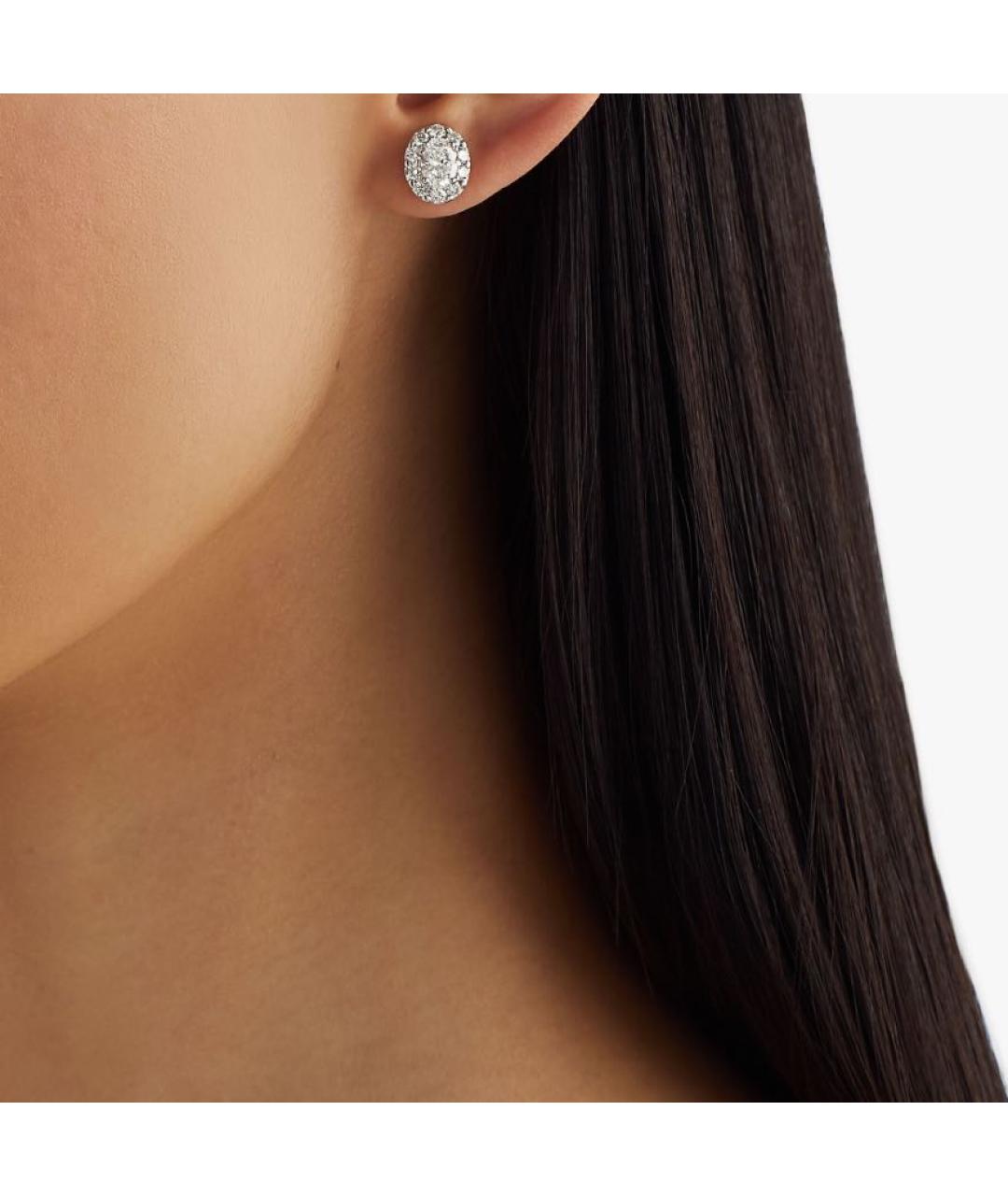 GRAFF Серебряные платиновые серьги, фото 2