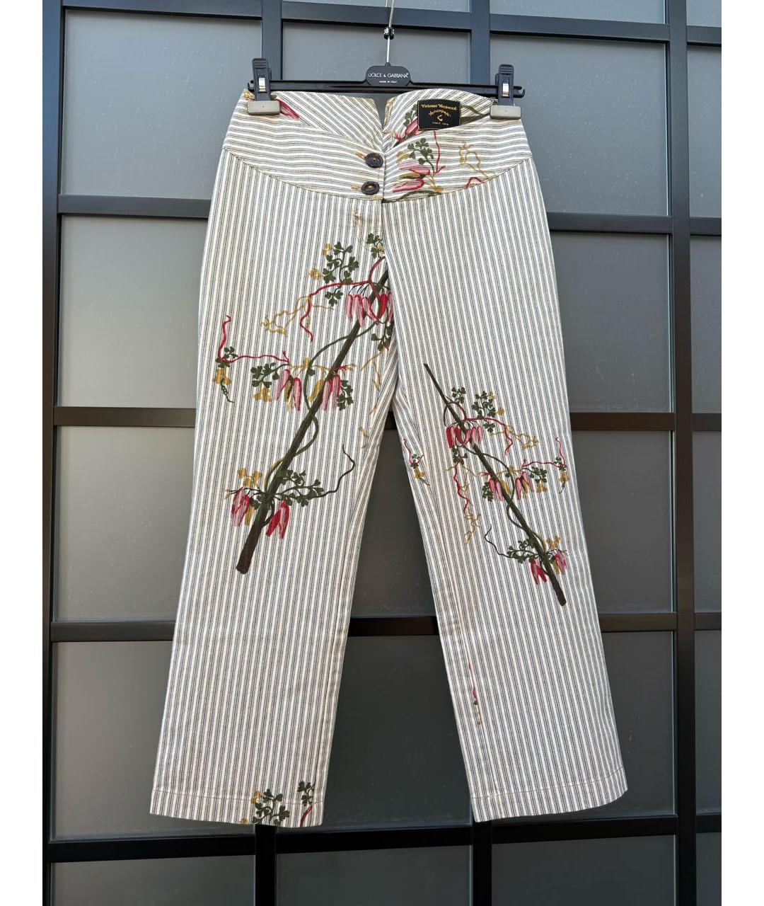 VIVIENNE WESTWOOD Хлопковые прямые брюки, фото 5