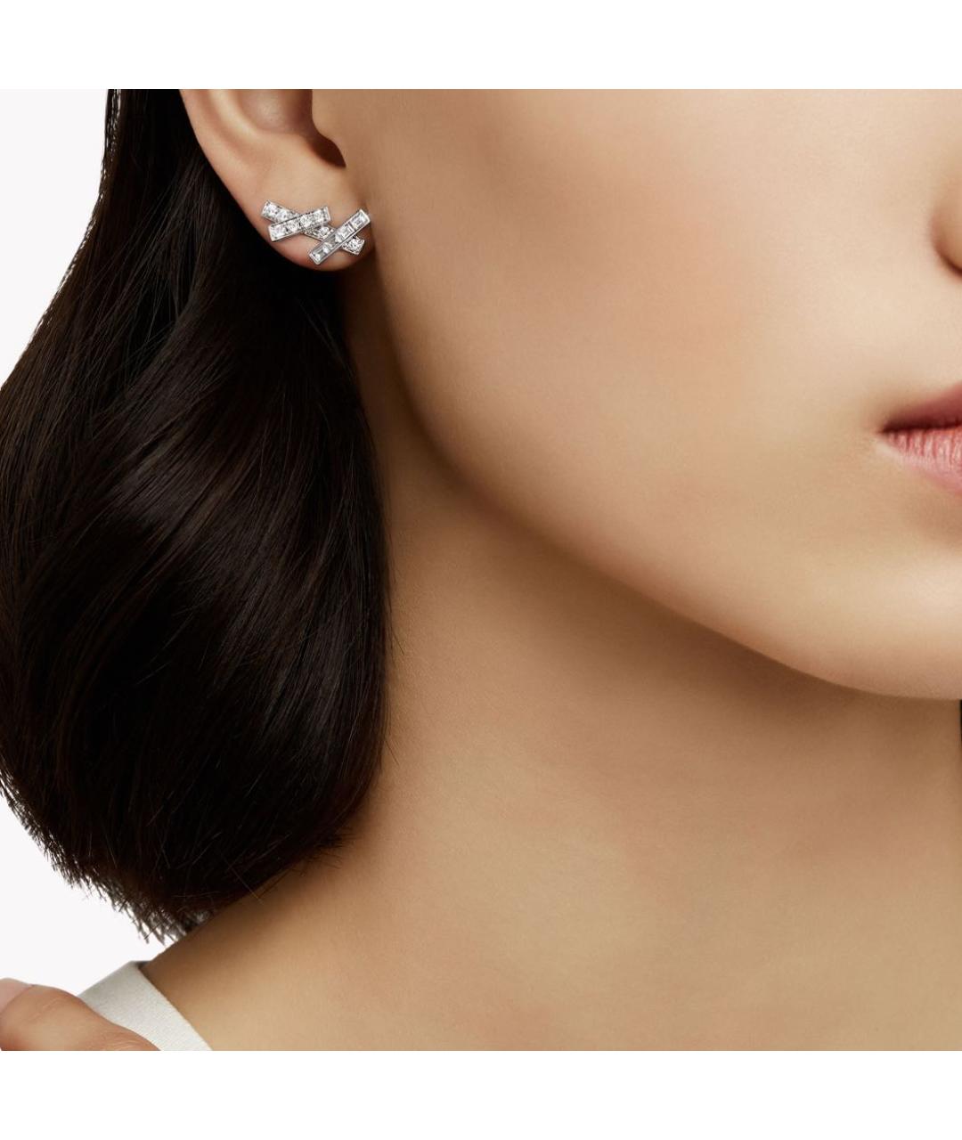 GRAFF Серебряные платиновые серьги, фото 2