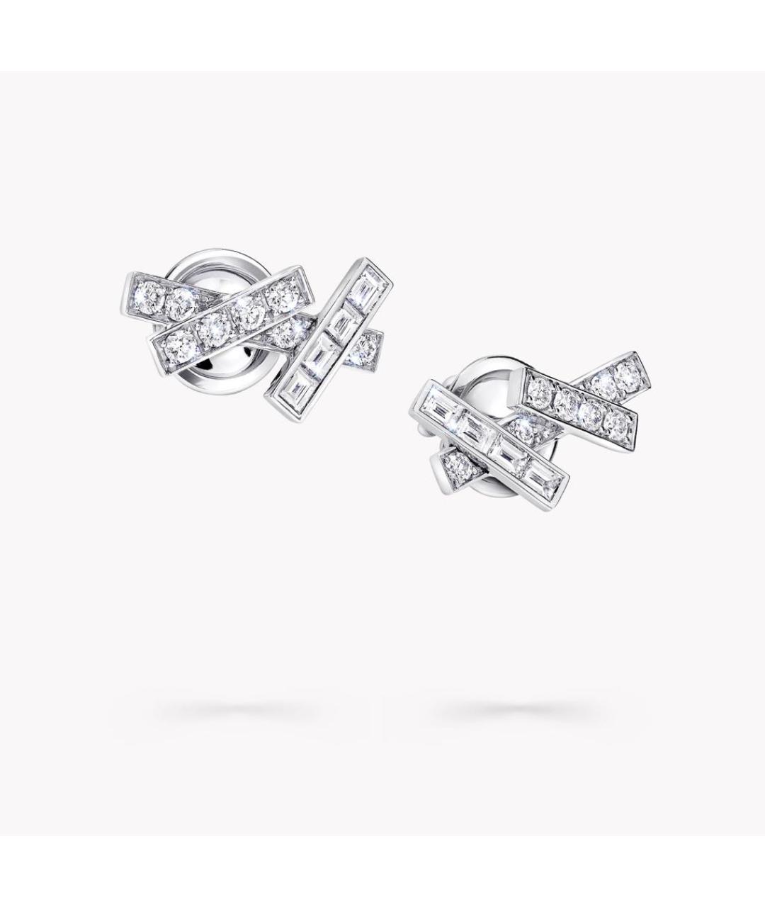 GRAFF Серебряные платиновые серьги, фото 3