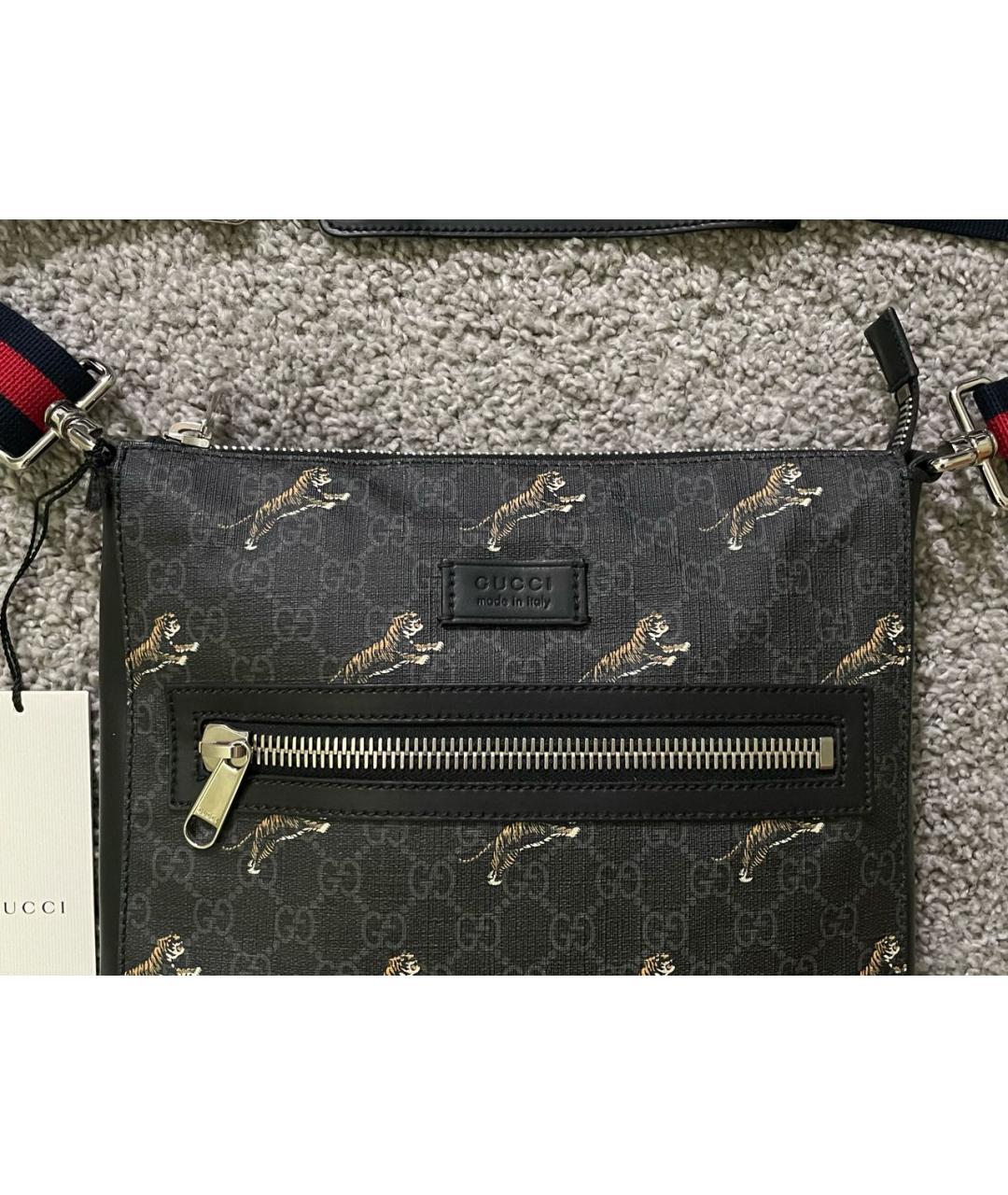 GUCCI Антрацитовая сумка на плечо, фото 2