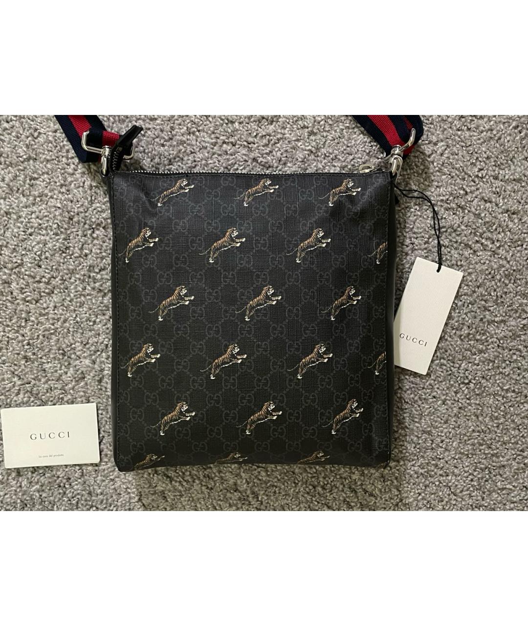 GUCCI Антрацитовая сумка на плечо, фото 4