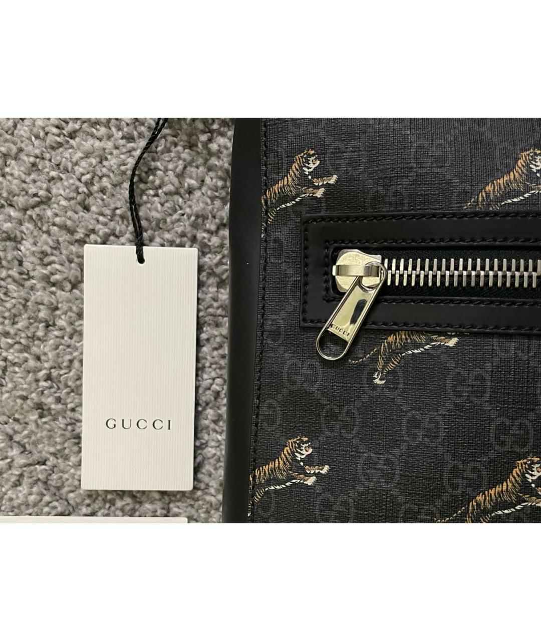 GUCCI Антрацитовая сумка на плечо, фото 3