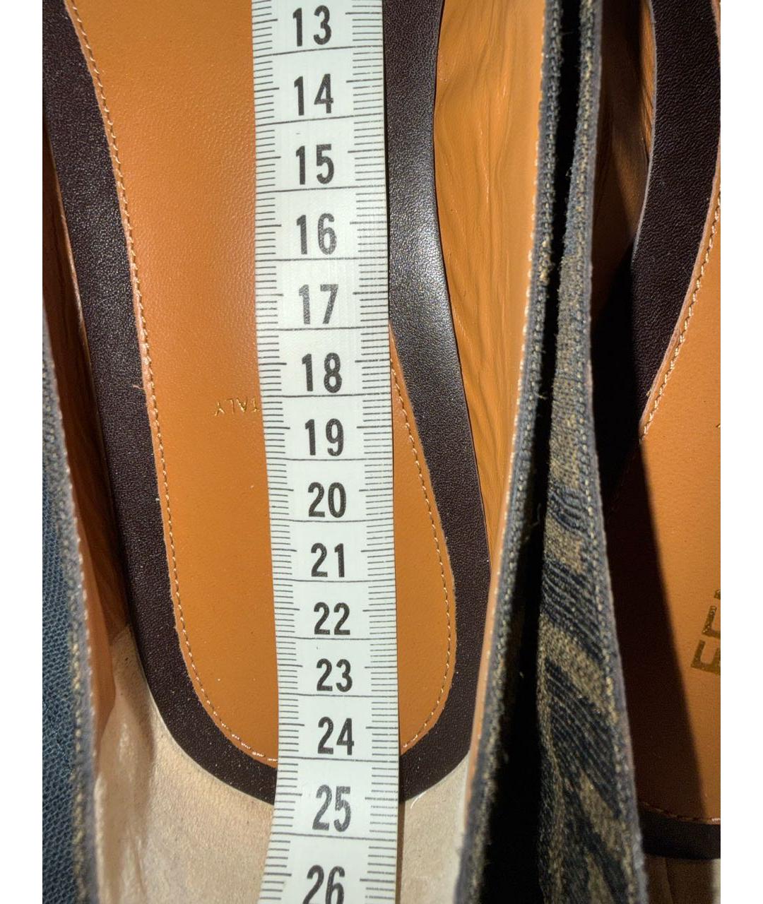 FENDI Коричневые балетки, фото 5