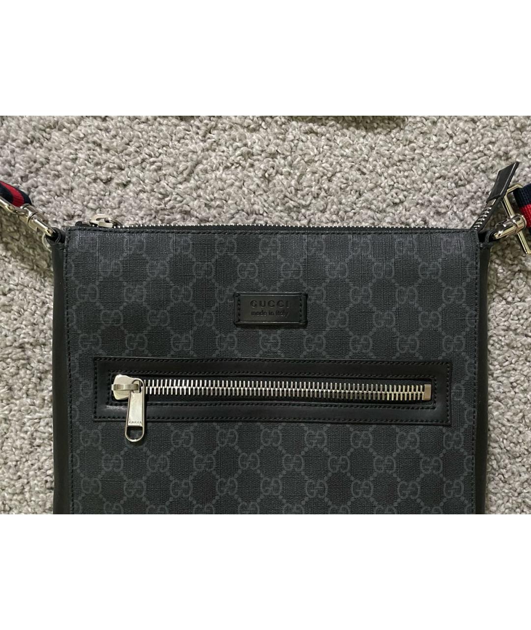 GUCCI Антрацитовая сумка на плечо, фото 2