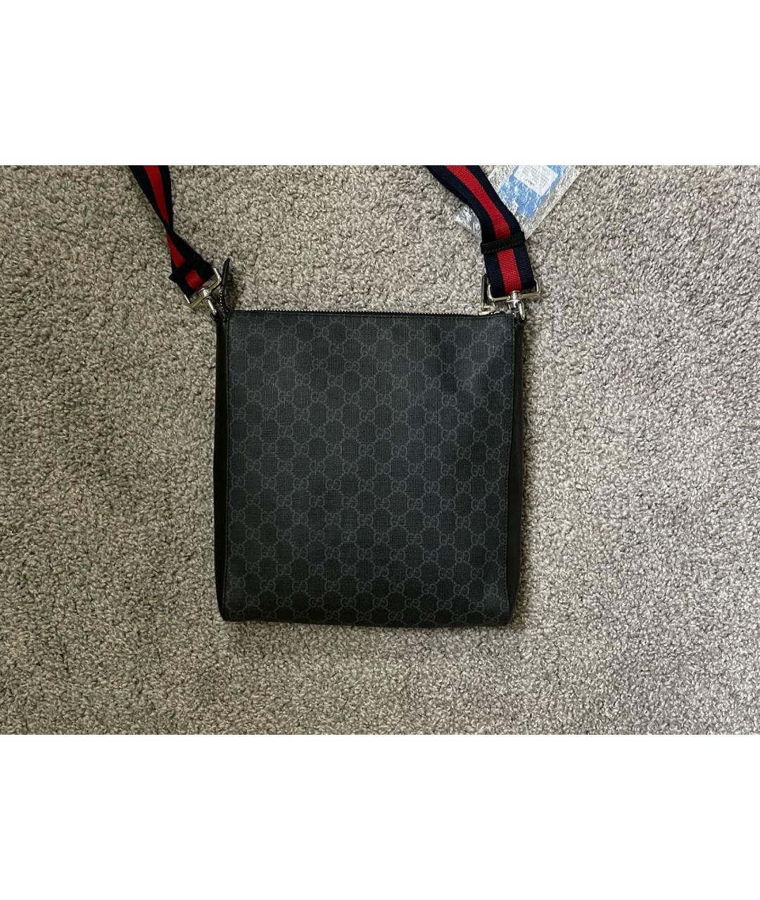 GUCCI Антрацитовая сумка на плечо, фото 7