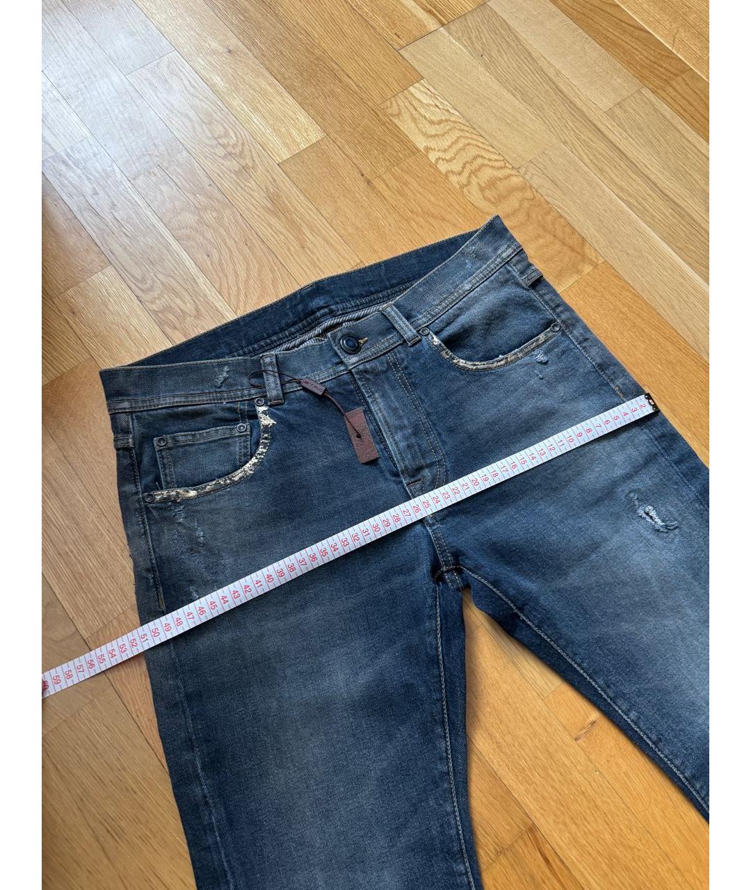 ETRO Синие хлопковые джинсы скинни, фото 8