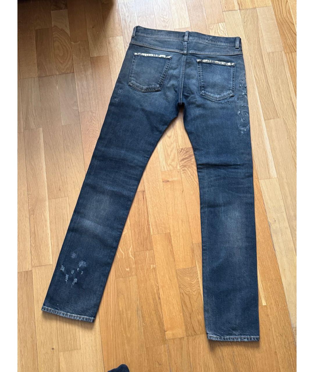 ETRO Синие хлопковые джинсы скинни, фото 2