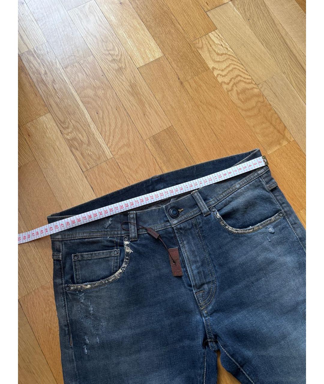 ETRO Синие хлопковые джинсы скинни, фото 7