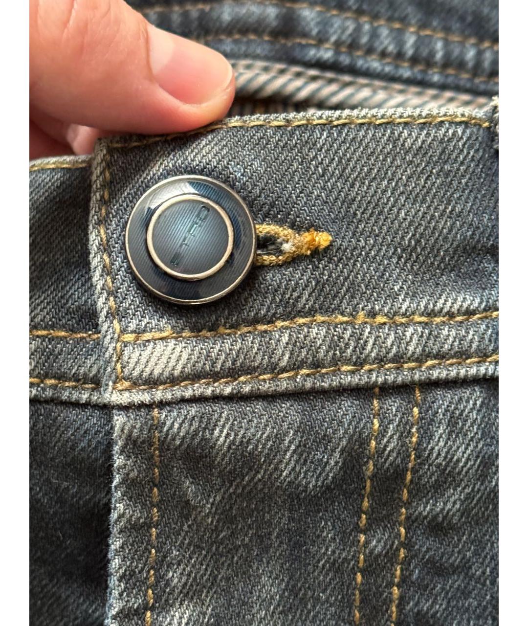 ETRO Синие хлопковые джинсы скинни, фото 4