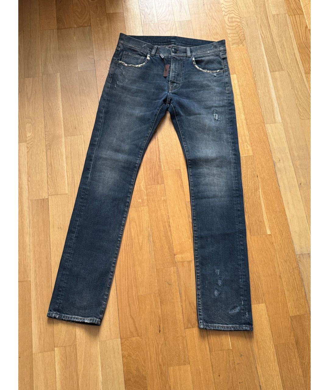 ETRO Синие хлопковые джинсы скинни, фото 9