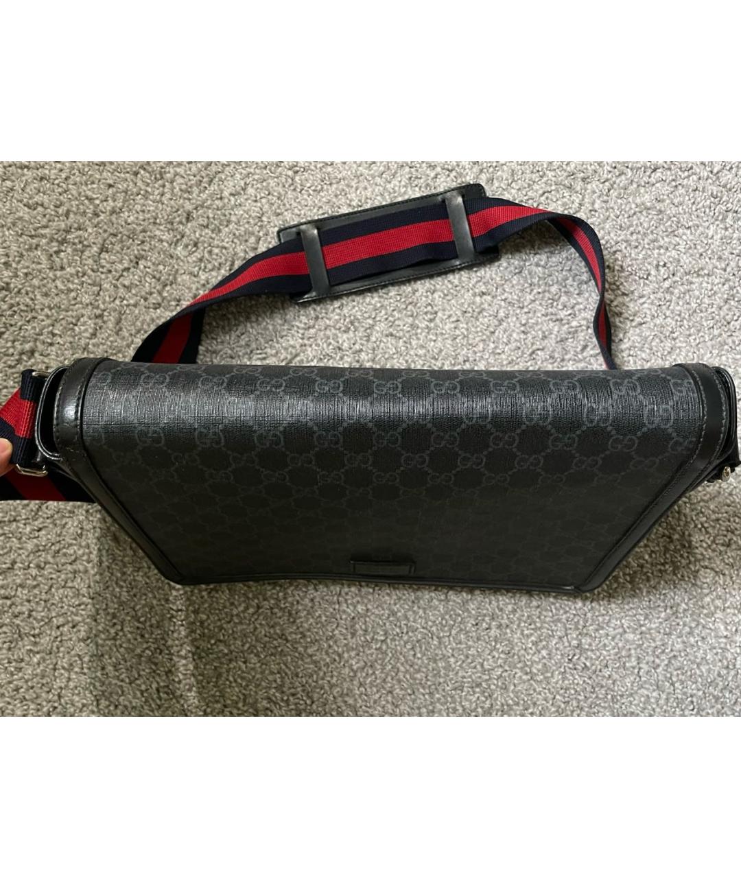 GUCCI Антрацитовая сумка на плечо, фото 3