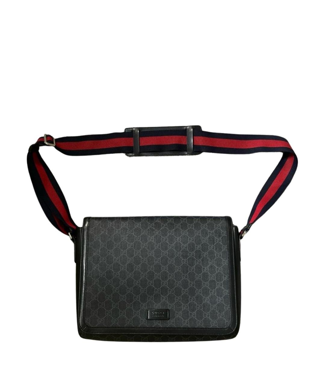 GUCCI Антрацитовая сумка на плечо, фото 1