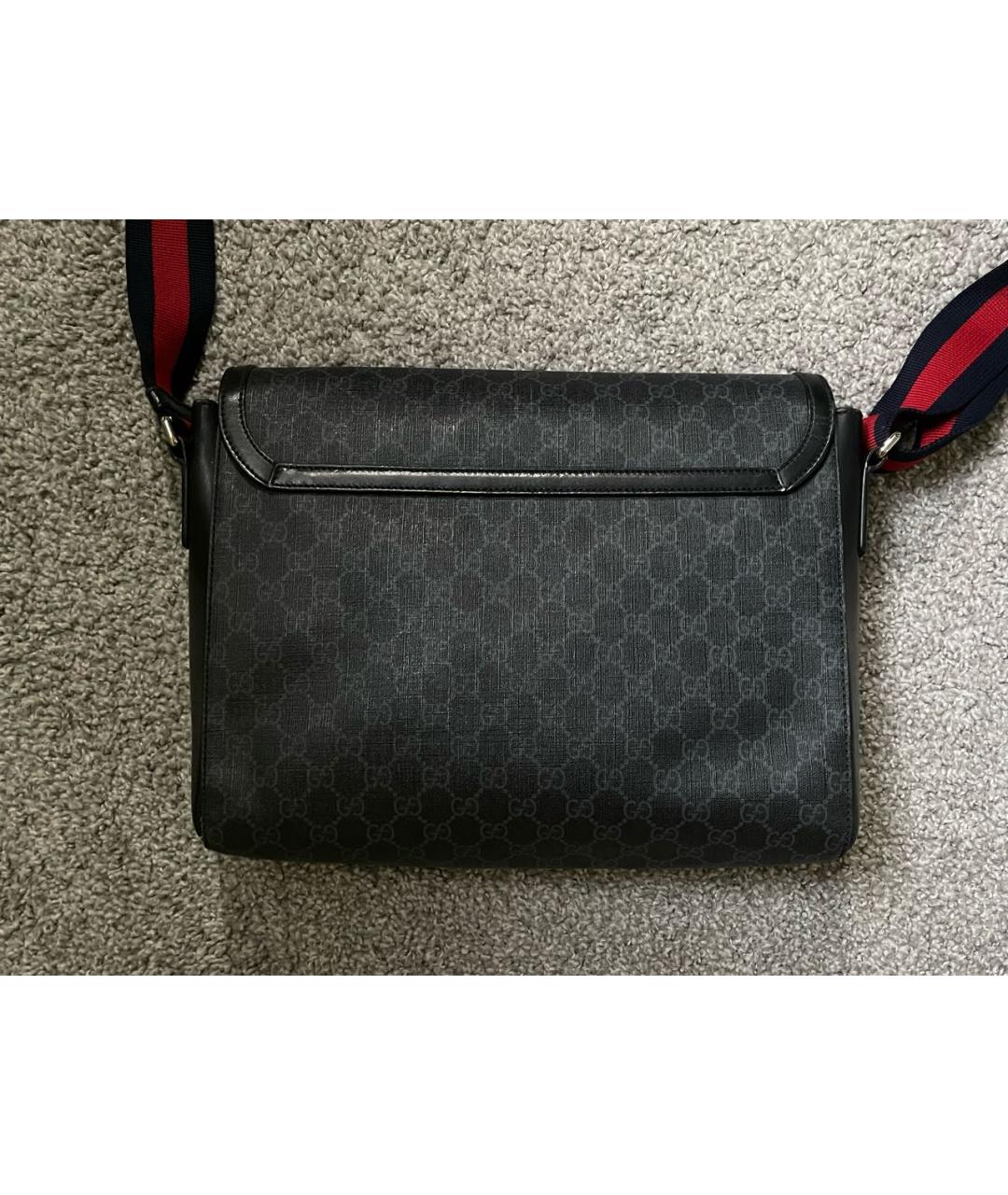 GUCCI Антрацитовая сумка на плечо, фото 4