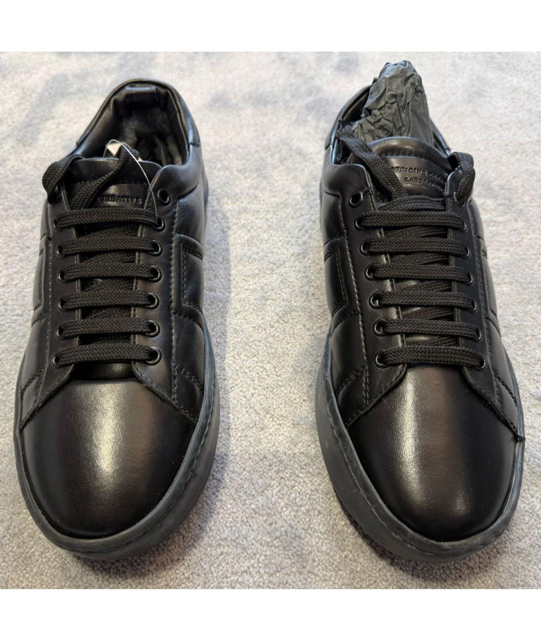 OFFICINE CREATIVE Черные кожаные высокие ботинки, фото 2