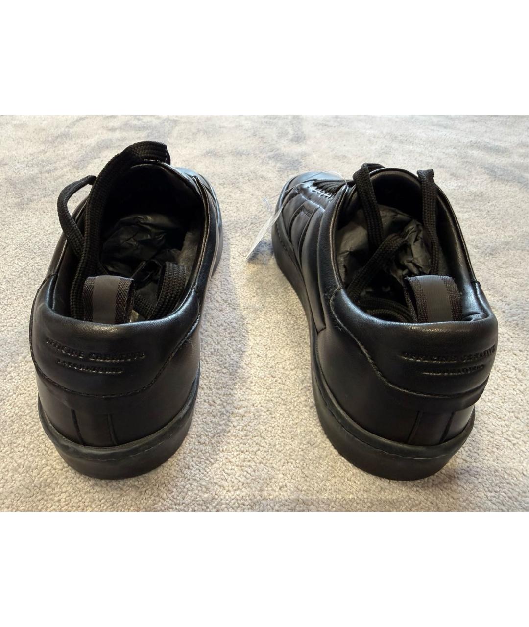 OFFICINE CREATIVE Черные кожаные высокие ботинки, фото 4