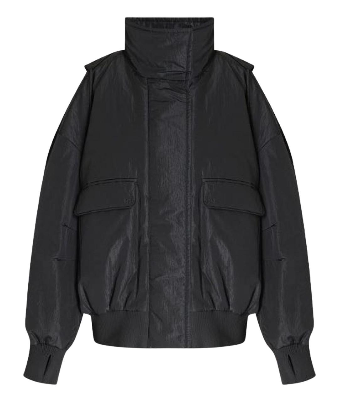 MAX MARA Антрацитовая полиамидовая куртка, фото 1