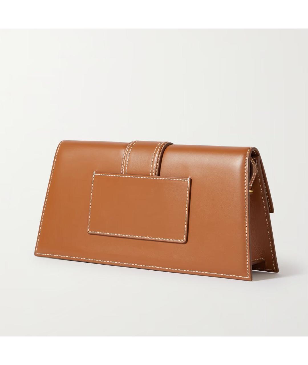 JACQUEMUS Коричневая кожаная сумка через плечо, фото 2