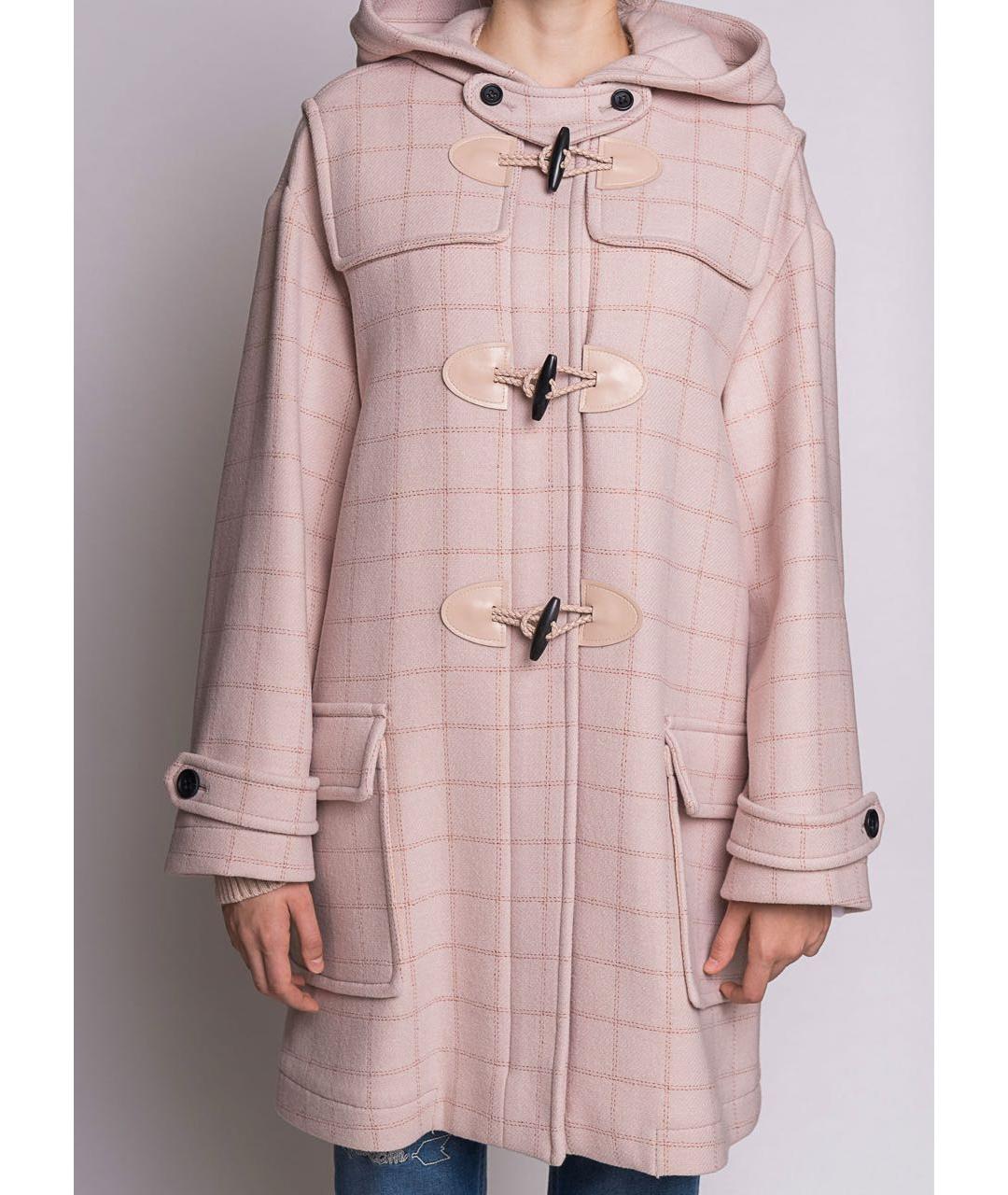 RED VALENTINO Розовое шерстяное пальто, фото 3